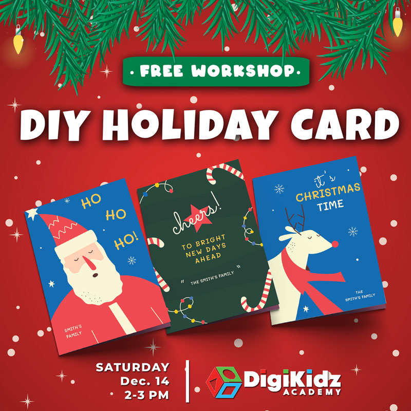 DIY Holiday Card - Free Workshop - Dec