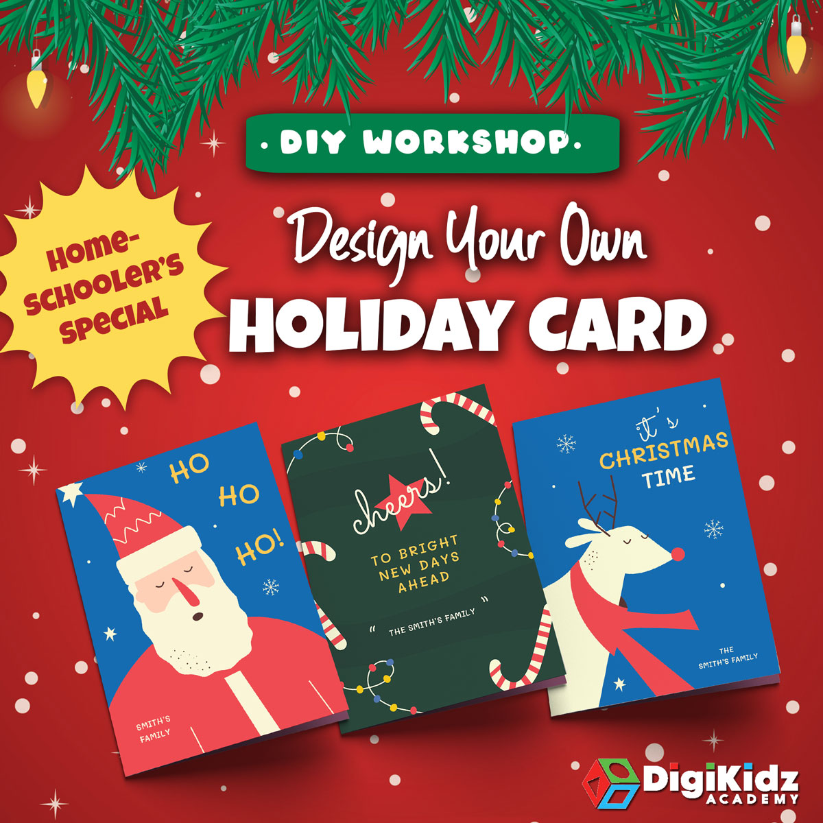 Homeschooler’s Special: Digital Art Holiday Card Workshop