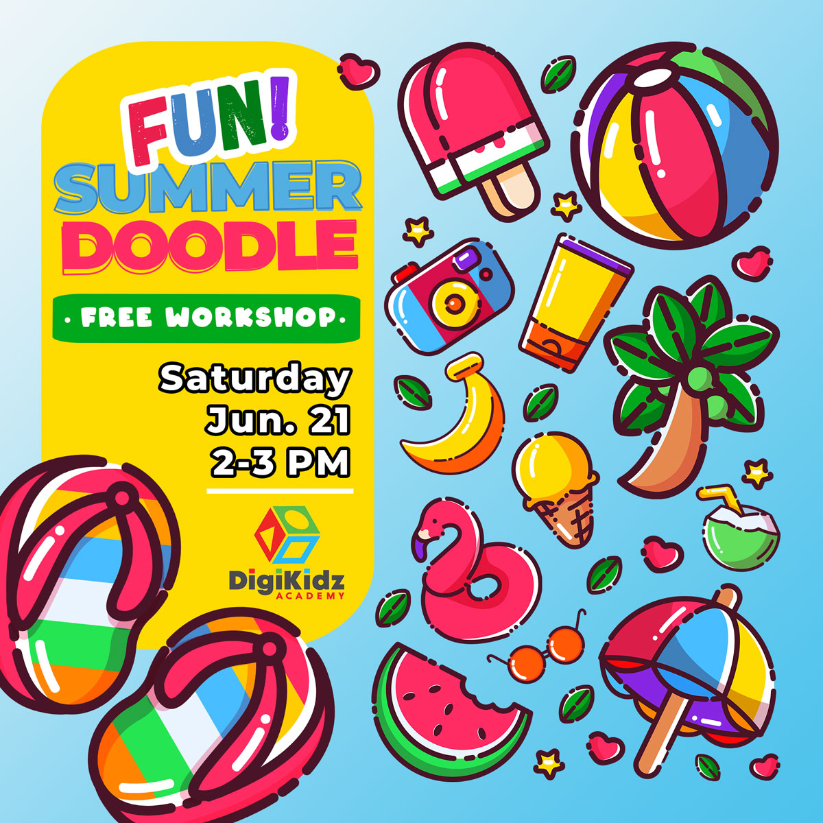 Fun Summer Doodle - Free Workshop